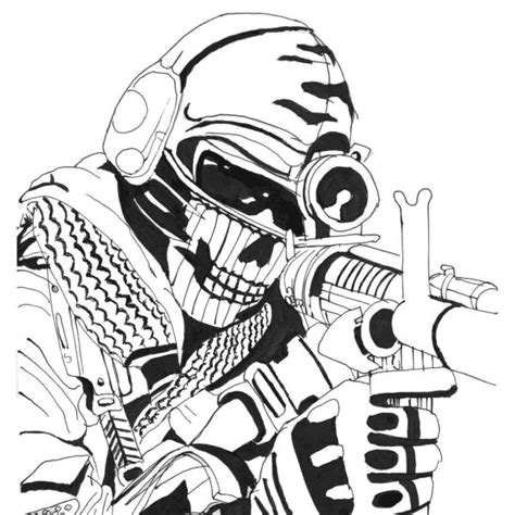 40 páginas para colorear de Call of Duty ColoringPagesOnly