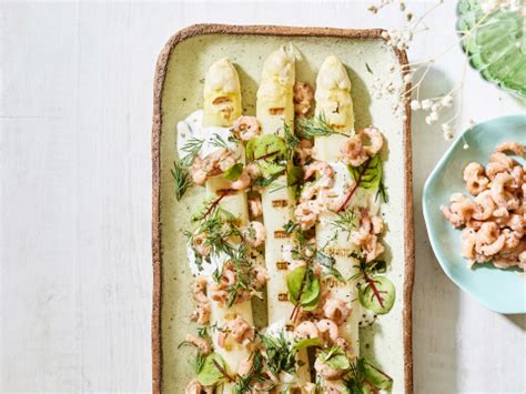 Gegrilde Asperges Met Garnalen En Dragon Dillemayonaise Libelle Lekker