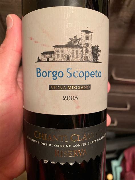 2005 Borgo Scopeto Tenuta Caparzo Chianti Classico Riserva Misciano