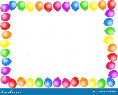 Balloon Border Royalty Free Stock Photo 8789913