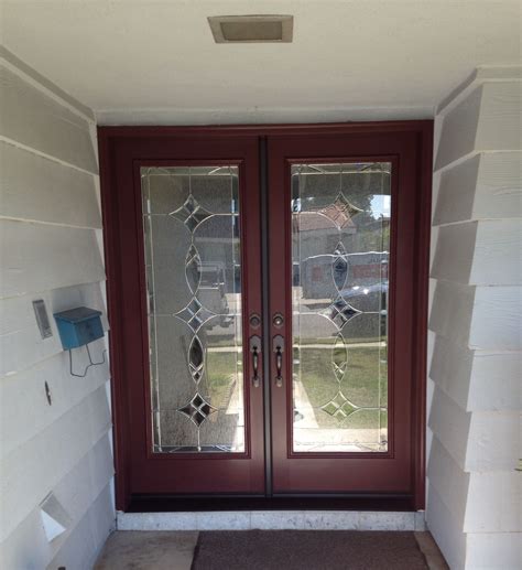 Entry Doors with Glass and a Great New Color