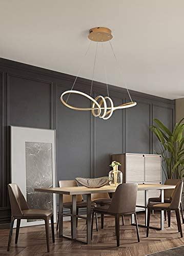 Buy CITRA Gold LED Pendant Chandelier Twist Lights Dining Room Lamp