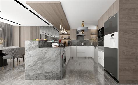 MODERN LIVING & OPEN KITCHEN on Behance