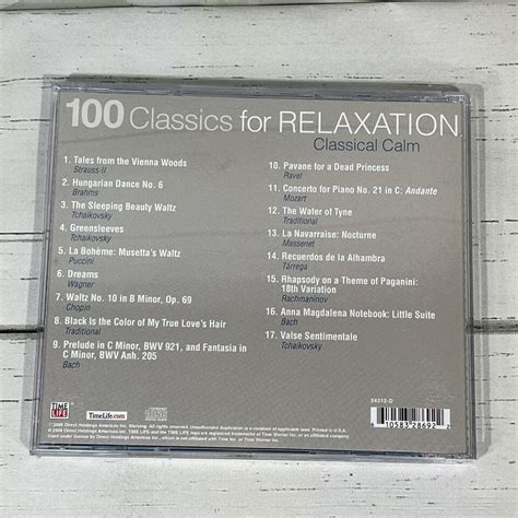 Time Life 100 Classics For Relaxation 5 Disc Set Lot Cd Ebay