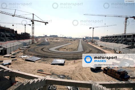 View Of The Track From The North Grandstand Yas Marina Circuit