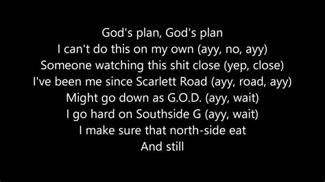 Drake God S Plan Lyrics Youtube