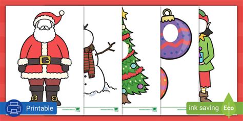 Face Editable Christmas Characters IsiXhosa Teacher Made