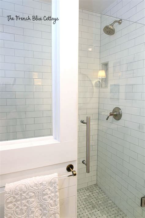 Shower Half Wall With A Window • French Blue Cottage