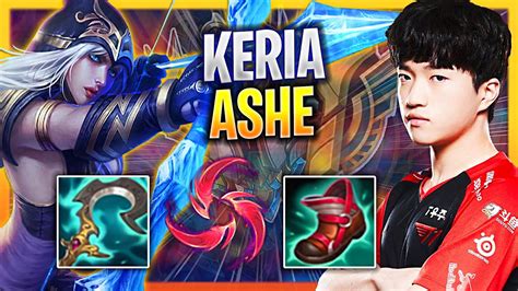 KERIA FIRST GAME IN EUW SOLOQ WITH ASHE T1 Keria Plays Ashe Support