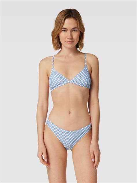 Kup online Becksöndergaard Top bikini ze wzorem w paski model Aloha jasnoniebieski