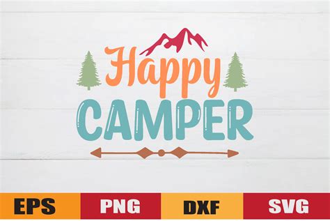 Happy Camper Graphic By Ranastore 432 · Creative Fabrica