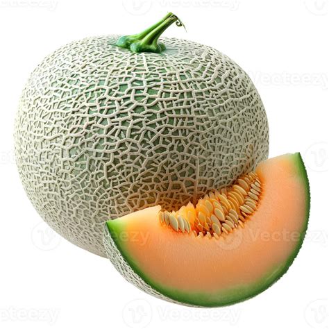 Ai Generated Cantaloupe Melon Png Slice Of Cantaloupe Melon Isolated