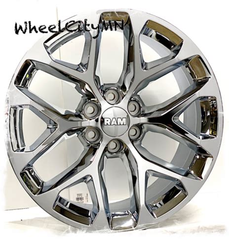 Chrome Oe Replica Sfo Snowflake Wheels Fits Ram