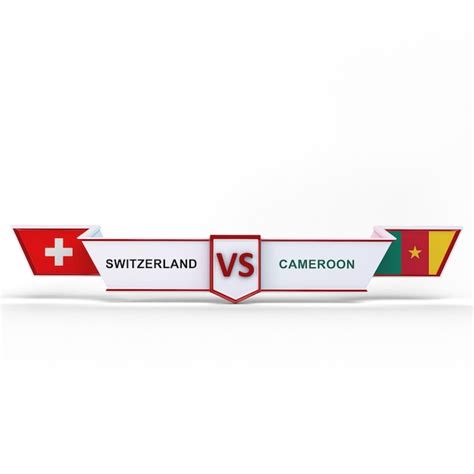 Premium Psd Cameroon Vs Switzerland World Cup Match