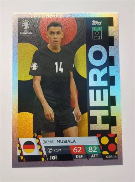 Topps Match Attax Euro Jamal Musiala Hero Ger