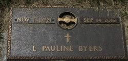 Eulala Pauline Byers 1921 2010 Homenaje De Find A Grave