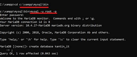 Cara Membuat Database Mysql Dengan Cmd Dan Phpmyadmin