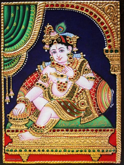 25 Beautiful Tanjore Paintings Traditional Indian Paintings Thanjavur