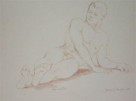 Original Art Male Nudes Male Nude Prisma Pencil On Artist