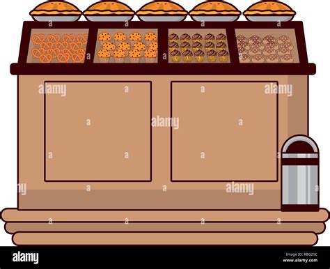 Bakery Food Cartoon Stock Vector Image Art Alamy