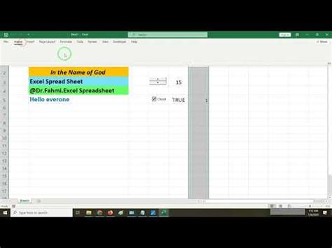 Excel Controls Innovative Excel Spreadsheet Design YouTube