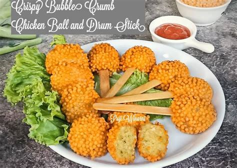 Resep CRISPY BUBBLE CRUMB CHICKEN BALL And DRUM STICK Oleh Puji Winarni