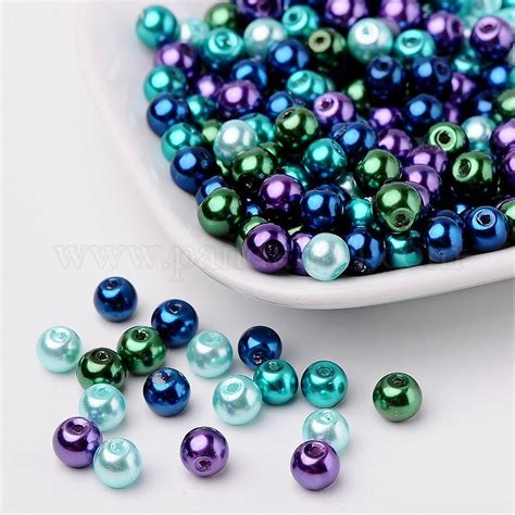 Wholesale Ocean Mix Pearlized Glass Pearl Beads