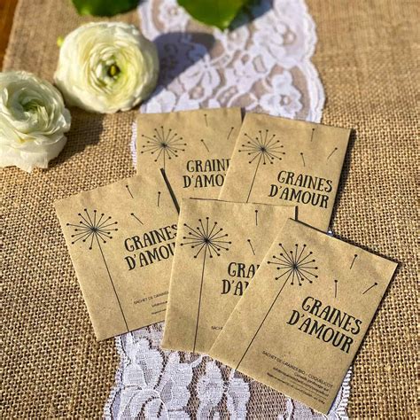 Sachets de graines pour mariage La Fabrique à Sachets