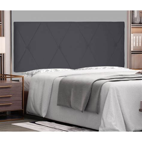 Painel Aquilla Cama Box Solteiro Cm Suede Ssx Multicoisas Cinza