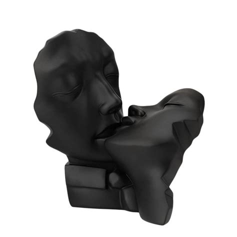 Modern Statue Kissing Couple Model Sculpture Desktop Home Decor