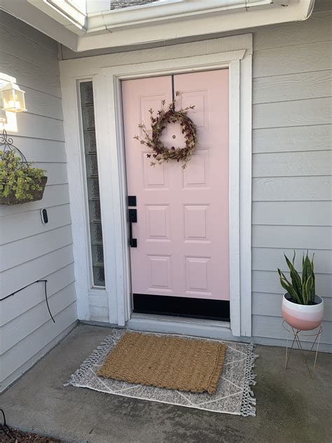 Pink Door Painted Front Doors Front Door Paint Colors Pink Front Door