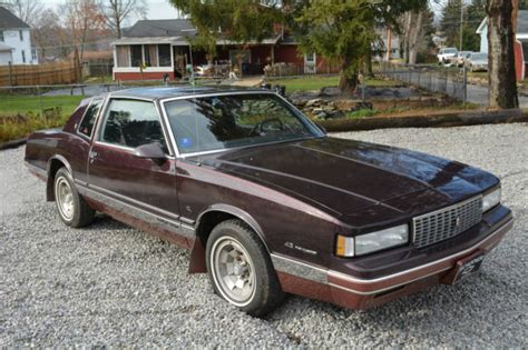 1987 Chevrolet Monte Carlo T Tops Clean Luxury Sport 43l Solid Car Low