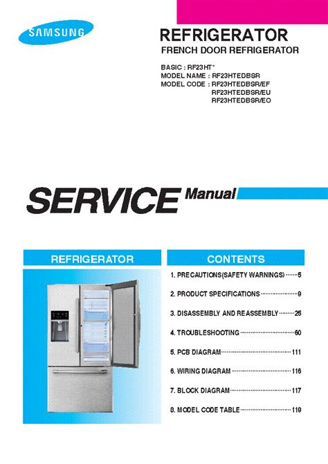 Samsung Refrigerator Wiring Diagram Pdf Circuit Diagram