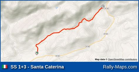 Ss Santa Caterina Stage Map Rally Dei Nuraghi E Del Vermentino