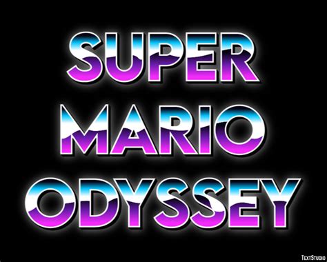 Super Mario Odyssey Text Effect And Logo Design Videogame