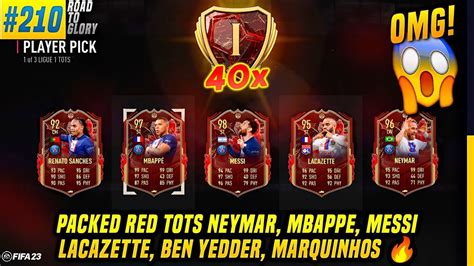 Omg Packed Red Tots Neymar Mbappe Messi Opening X Fut Champions