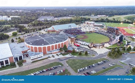 Dudy Noble Field And The Humphrey Coliseum On The Mississippi State University Campus In