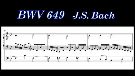 J S Bach BWV 649 Ach bleib bei uns Herr Jesu Christ Sheet music 楽譜