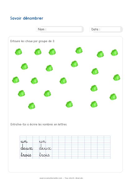 Maths Gs Maternelle à Imprimer Fiches Mathématiques Grande Section