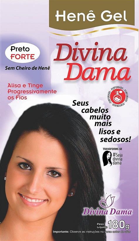 Divina Dama Hen Gel Preto Forte Divina Dama Cosm Ticos