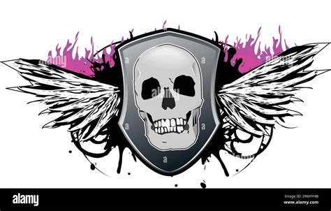 skull flaming stock vector images alamy