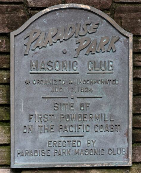 At Paradise Park A Masonic Club In The Woods