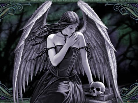 Fantasy Black Angel Hd Wallpaper Download