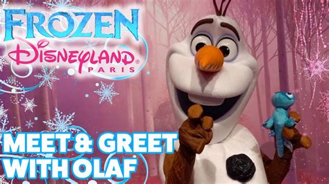 Meet And Greet With Olaf During Frozen Celebration In Disneyland Paris