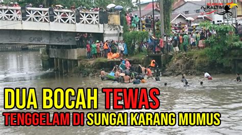 Dua Bocah Tewas Tenggelam Di Sungai Karang Mumus