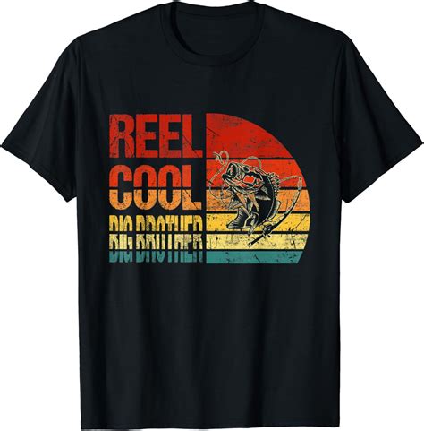 Hot Trending T Shirt With Reel Cool Big Brother Fisherman Grandpa Father S Day Fishing Walmart