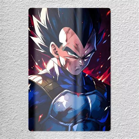 Cuadro Metalico Anime Dragon Ball Z Vegeta 20x30 Cuotas sin interés