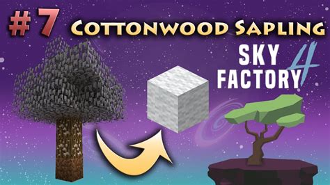 Part Cottonwood Sapling Minecraft Sky Factory Youtube