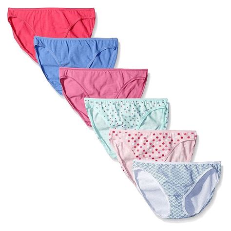 Felina Cotton Stretch Hi Cut Bikini Modal Pack Pink Blue Dot Diamond Sm Walmart