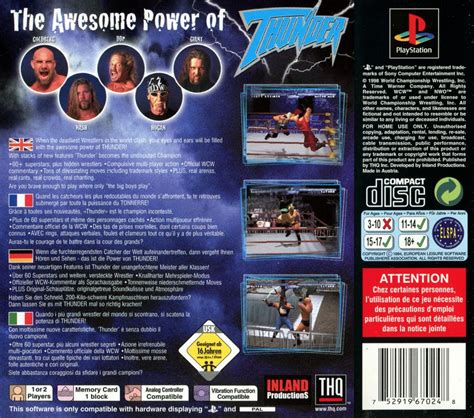 Wcw Nwo Thunder Playstation Box Cover Art Mobygames